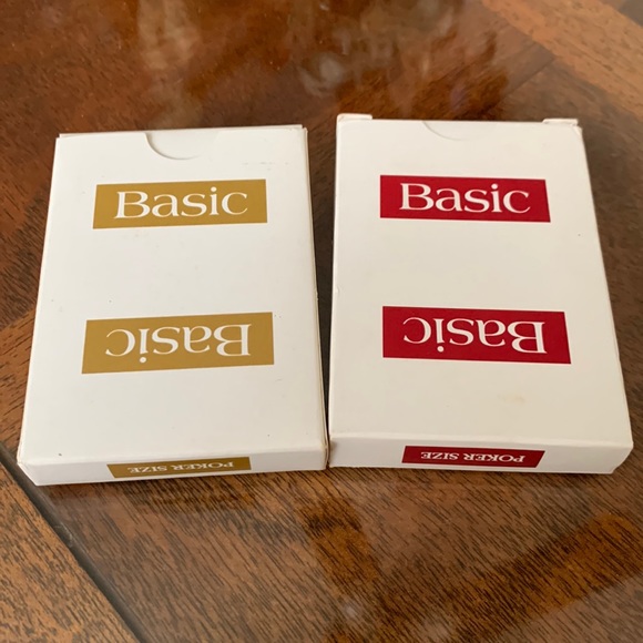 Vintage Your Basic Deck Cigarette Playing Card 2 new Decks 90s Poker Size Cards - Picture 2 of 3